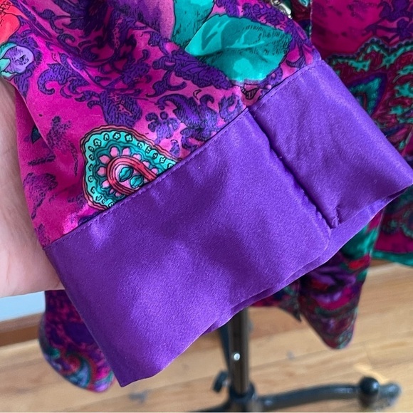 Victorias Secret Gold Label Vintage Night Shirt- High/Low- Paisley- Size M/L - Picture 3 of 7